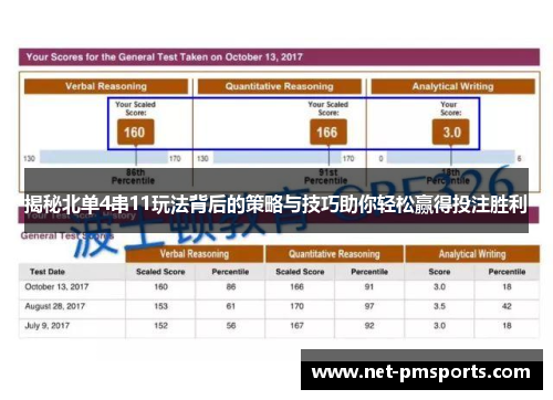 揭秘北单4串11玩法背后的策略与技巧助你轻松赢得投注胜利